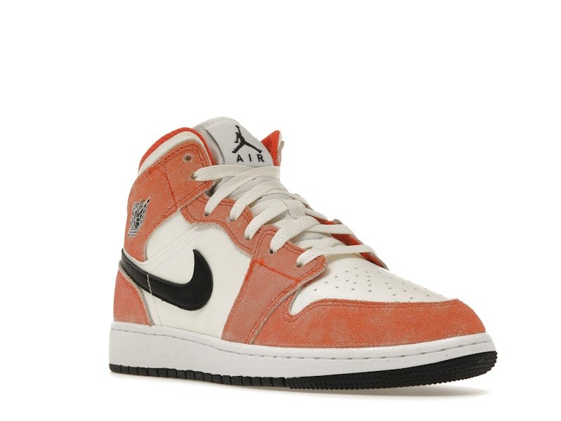 Air Jordan 1 Mid “Orange Suede” - Lucid Soles