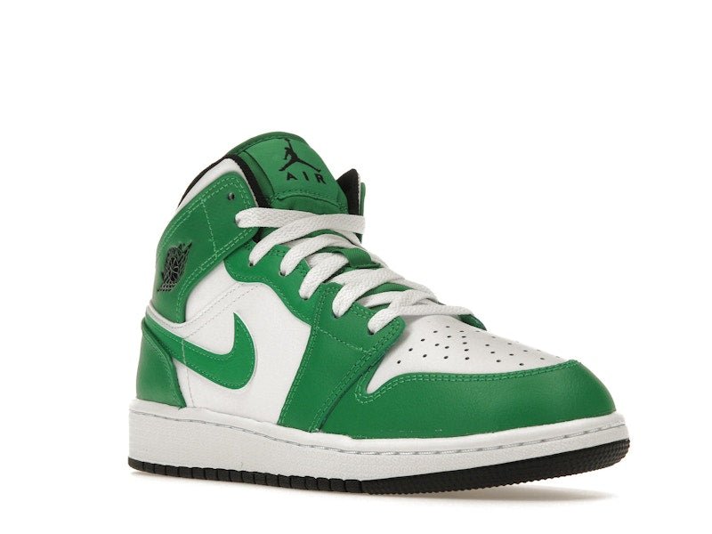 Air Jordan 1 Mid 'Lucky Green' - Lucid Soles