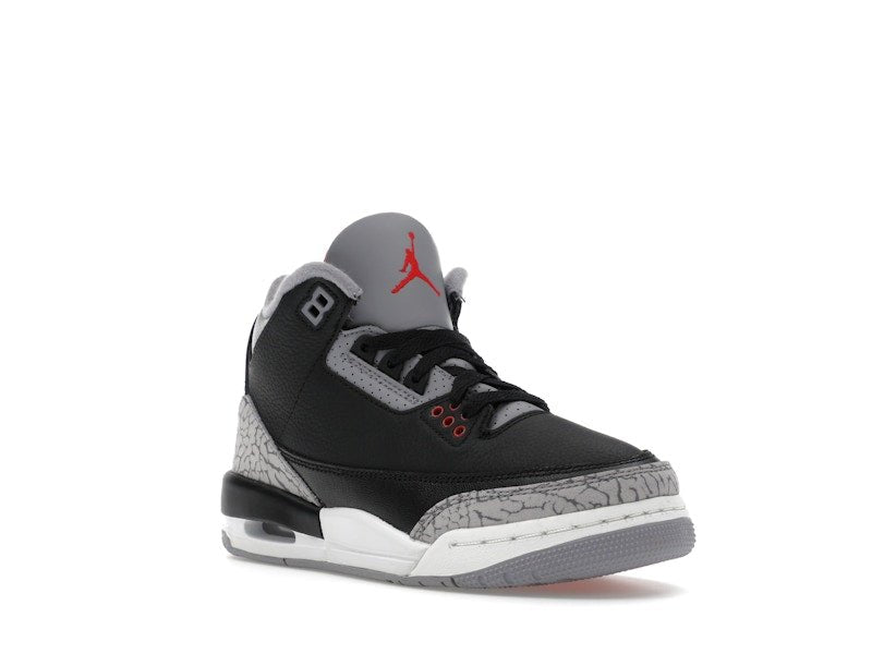 Air Jordan Retro 3 Black Cement Reimagined (GS) - Lucid Soles