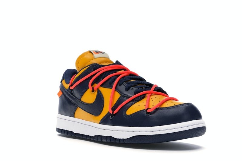 Nike x Off - White Dunk Low "University Gold Midnight Navy" - Lucid Soles