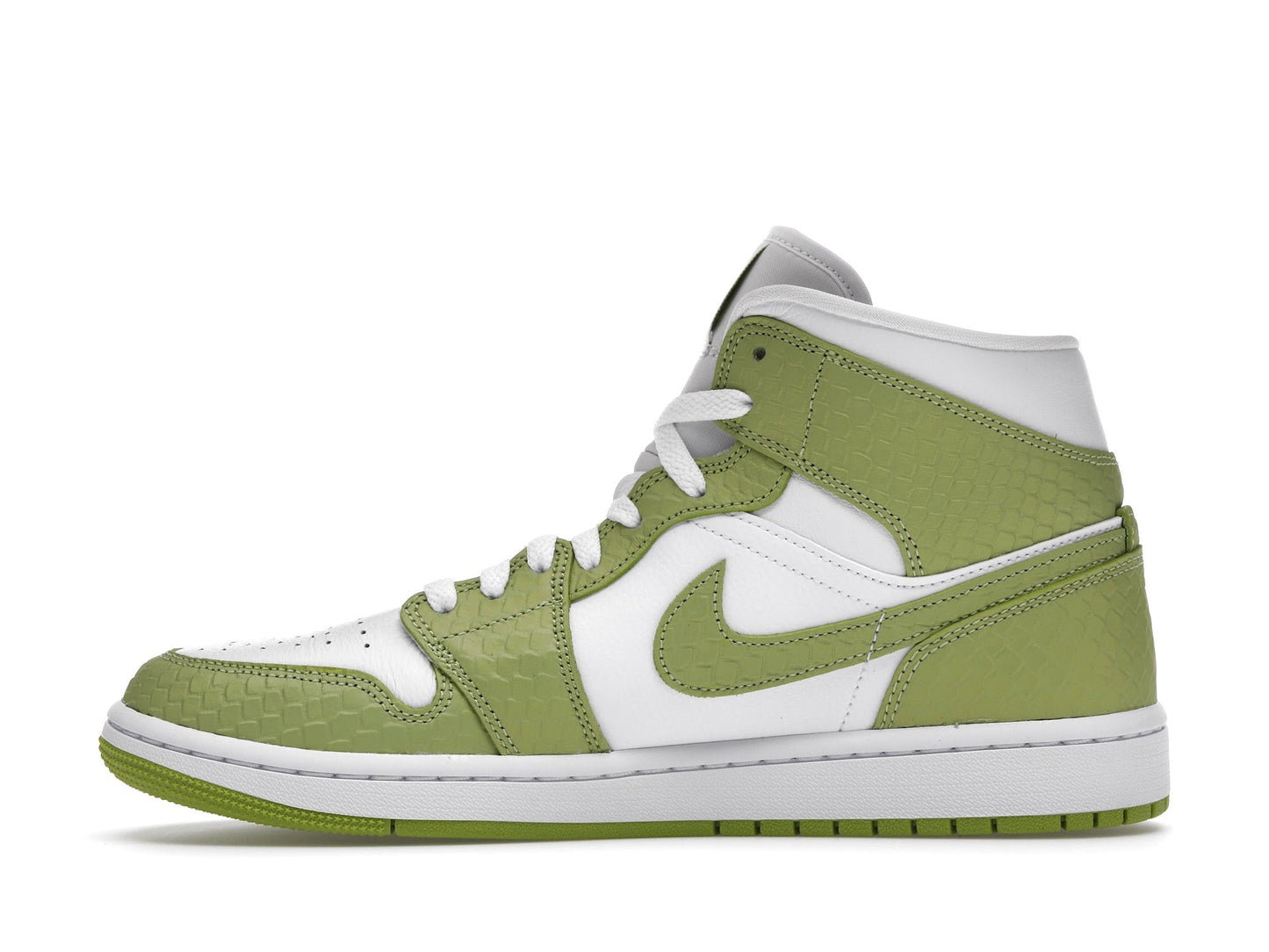 Air Jordan 1 Mid " Python Green " - Lucid Soles