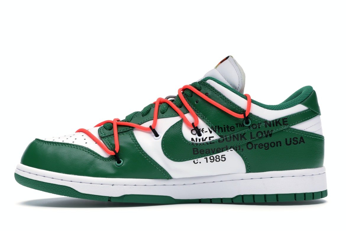 Nike x Off White Dunk Low "Pine Green" - Lucid Soles