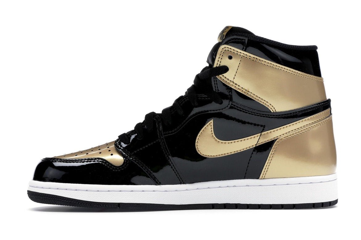 Air Jordan 1 Retro High NRG Patent Gold Toe - Lucid Soles