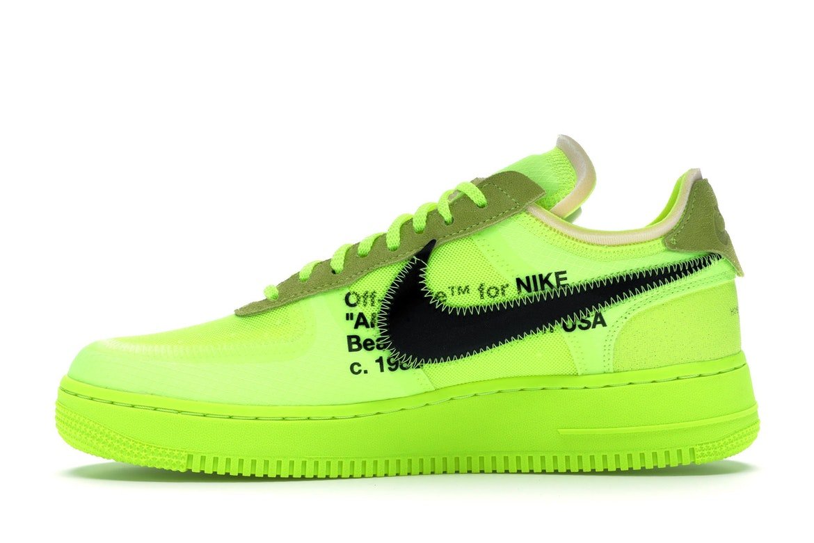 Nike Air Force 1 Low x Off White "Volt" - Lucid Soles