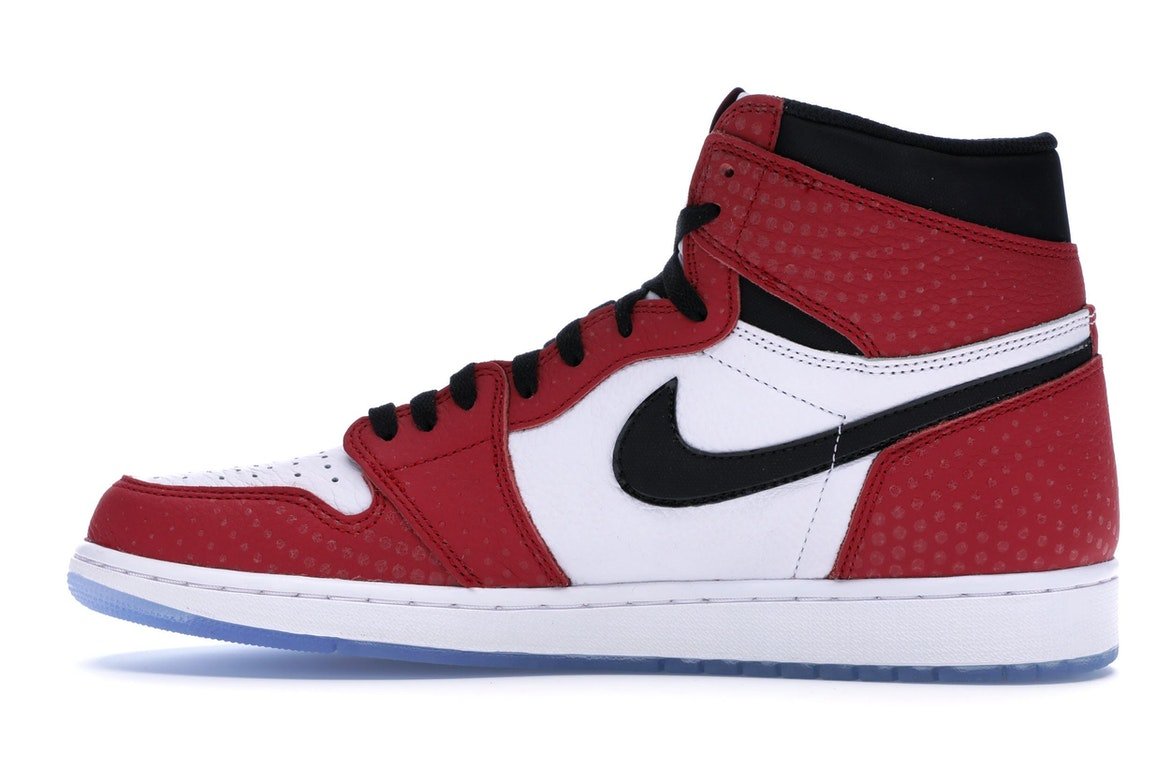 Air Jordan 1 Retro High Spider - Man Origin Story - Lucid Soles