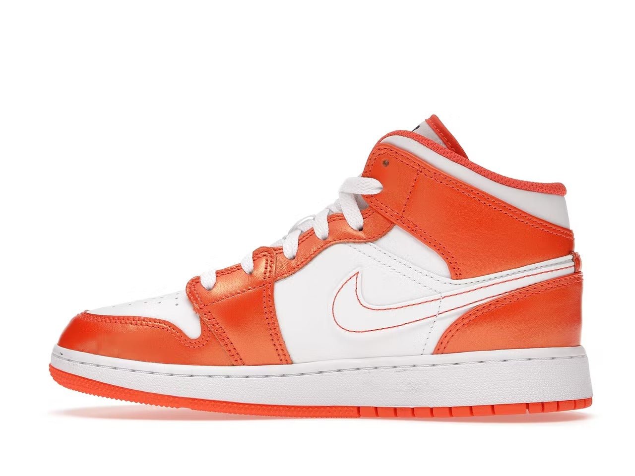Air Jordan 1 Mid "Metallic Orange" - Lucid Soles