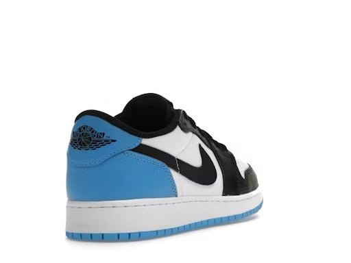 Air Jordan 1 Retro Low OG Black Dark Powder Blue - Lucid Soles