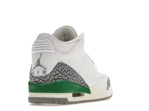 Air Jordan Retro 3 Lucky Green (Women's) - Lucid Soles