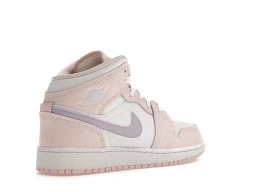 Jordan 1 Mid Pink Wash (GS) - Lucid Soles