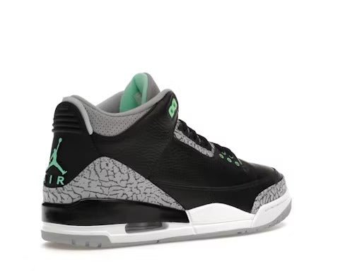 Jordan 3 Retro Green Glow - Lucid Soles