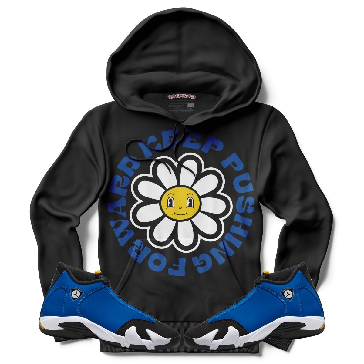 Keep Pushing Forward (Air Jordan 14 Laney) Hoodie - Lucid Soles