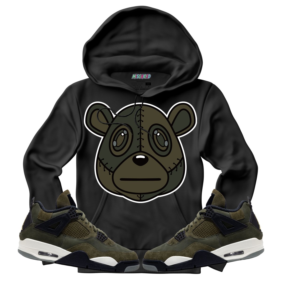 Misguided (Air Jordan 4 Craft "Olive") Hoodie - Lucid Soles