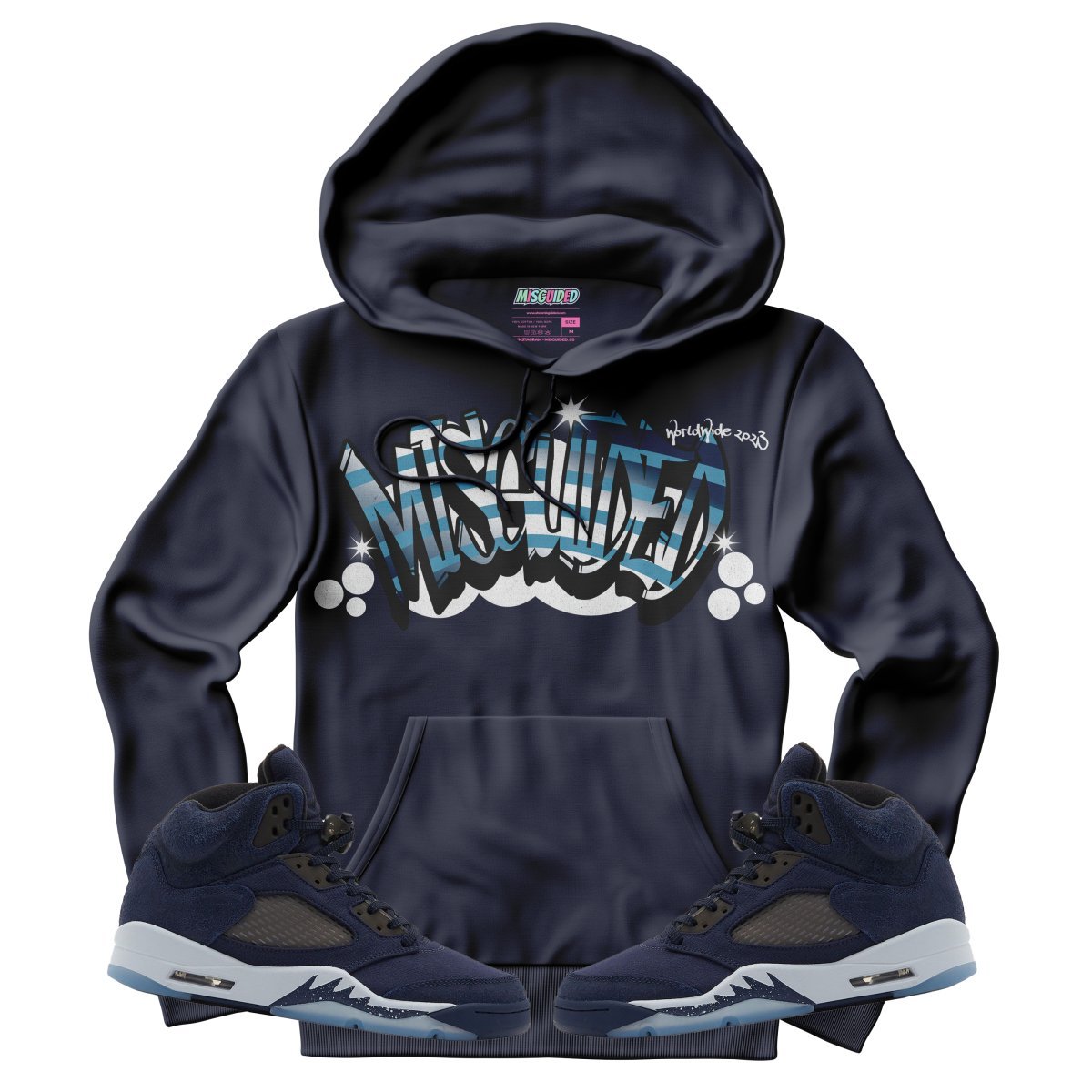 Misguided (Air Jordan 5 Midnight Navy) Hoodie - Lucid Soles