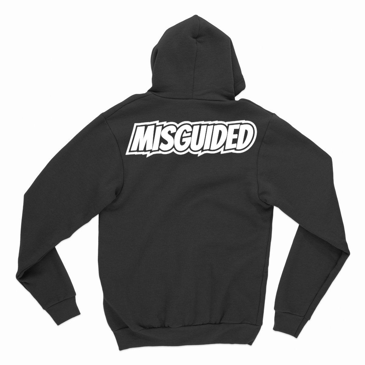 Misguided Chenille Hoodie - Black - Lucid Soles