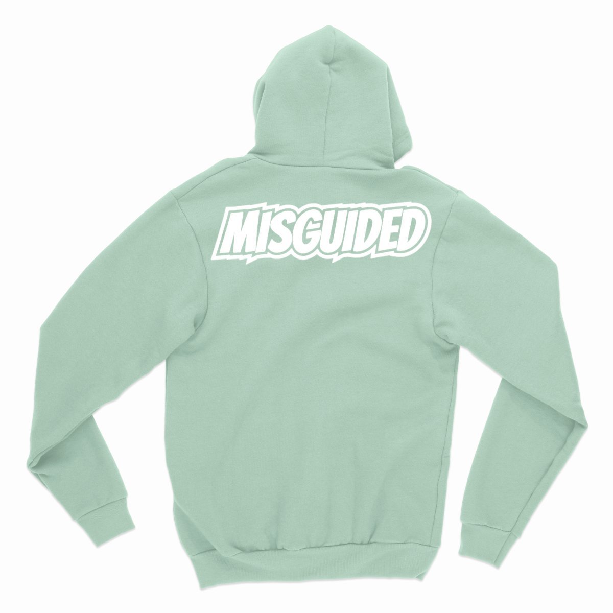 Misguided Chenille Hoodie - Mint - Lucid Soles