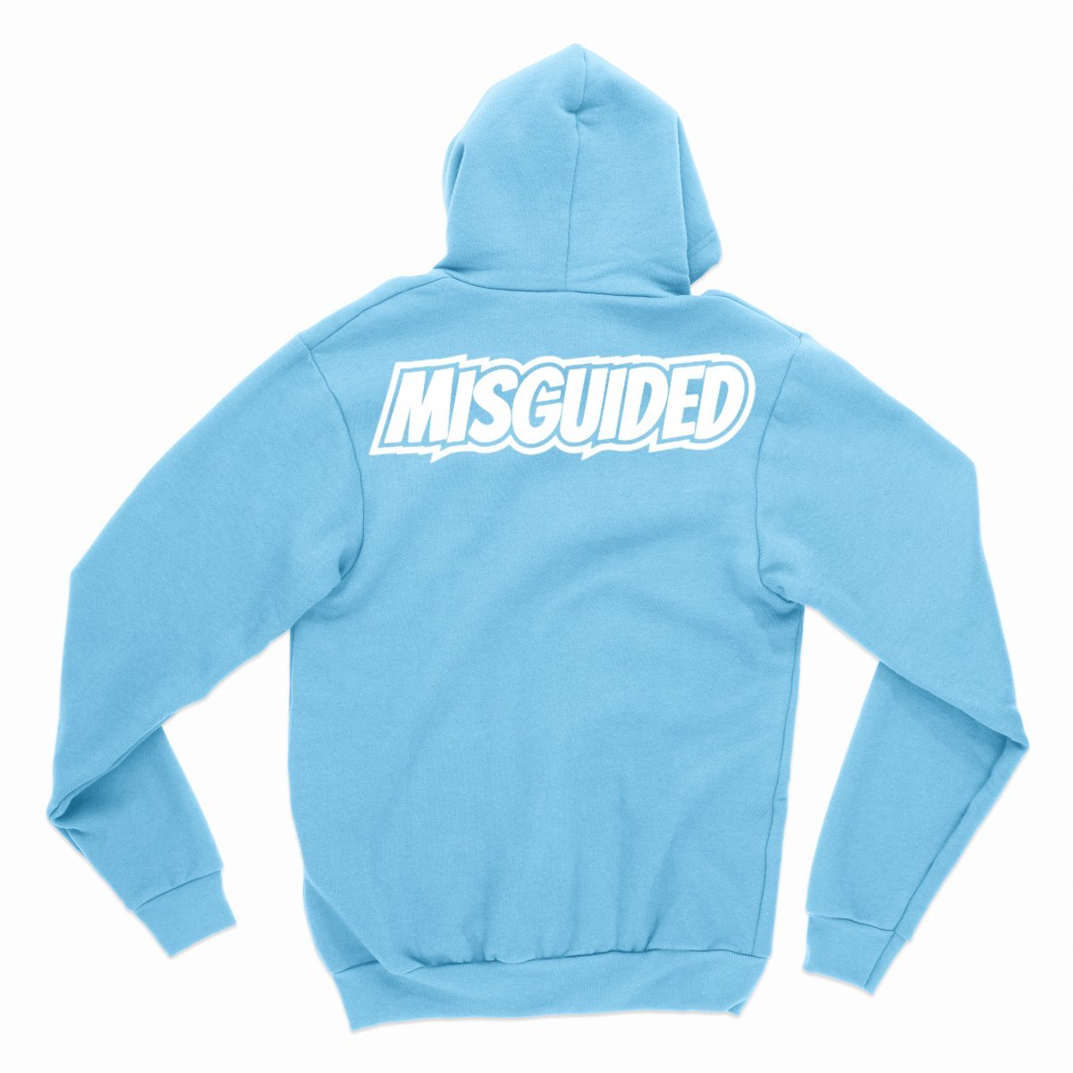 Misguided Chenille Hoodie - Sky Blue - Lucid Soles