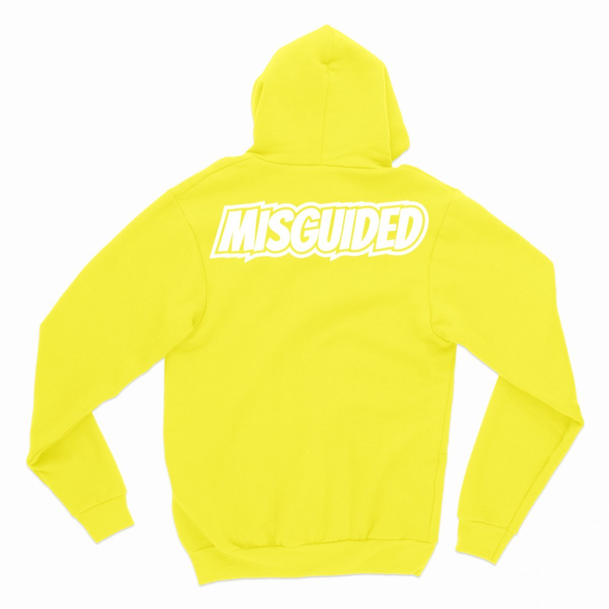 Misguided Chenille Hoodie - Yellow - Lucid Soles