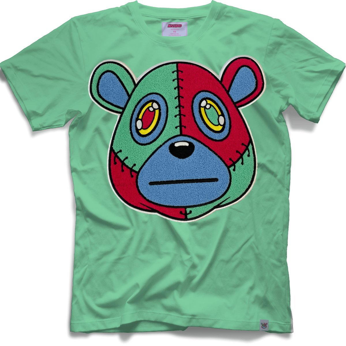 Misguided Chenille T-Shirt - Mint - Lucid Soles