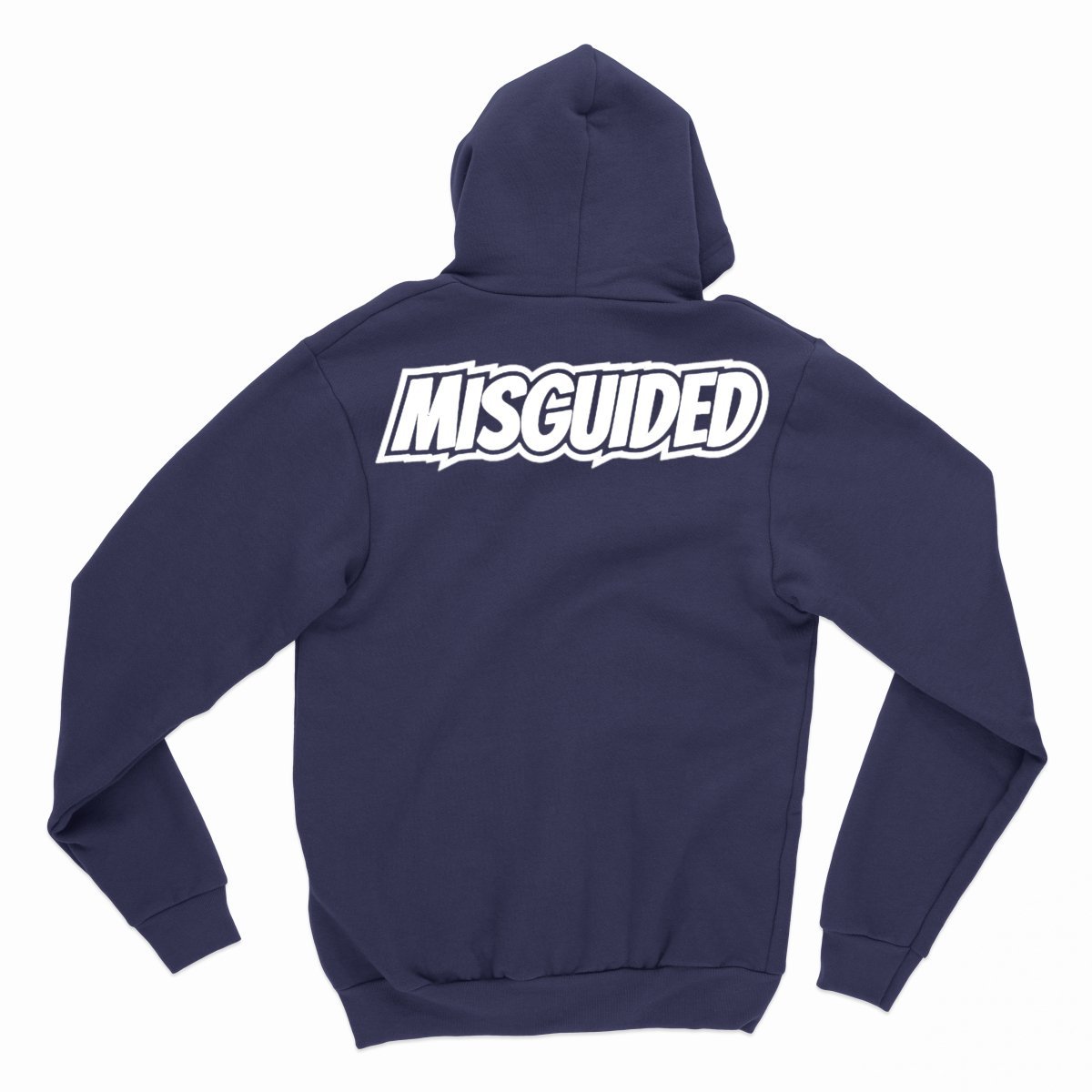 Misguided Chenille (UNC 6's) Hoodie - Navy Blue - Lucid Soles