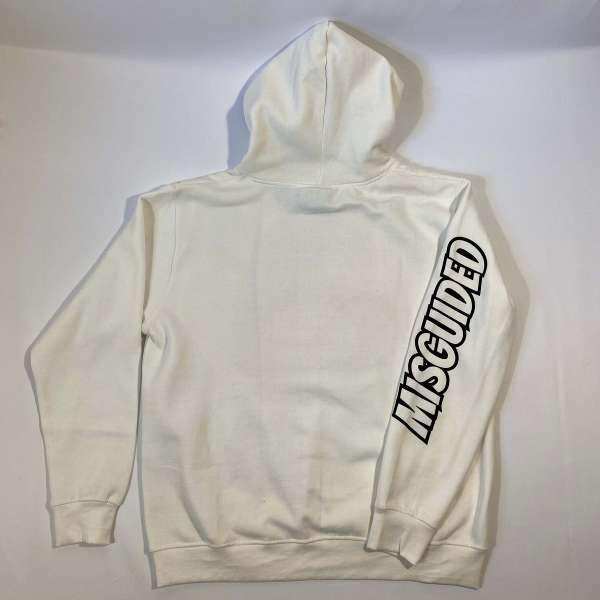 Misguided Chenille (UNC 6's) Hoodie - White - Lucid Soles