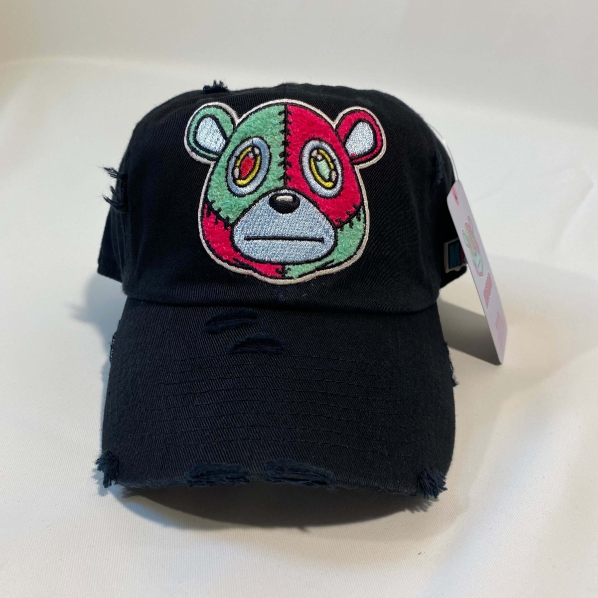 Misguided Distressed Dad Hat - Black - Lucid Soles