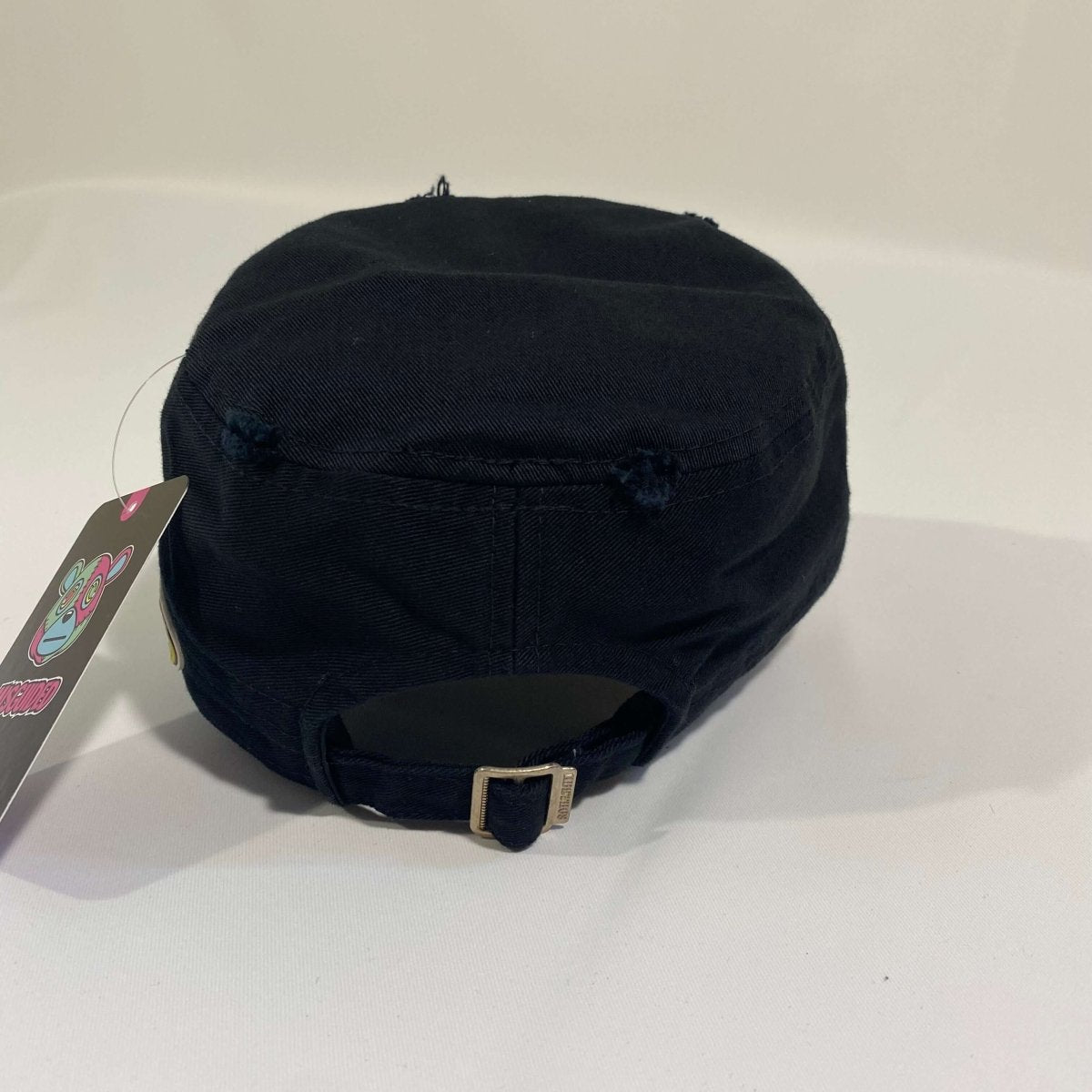 Misguided (Retro 1 Taxi) Distressed Cadet Hat - Black - Lucid Soles