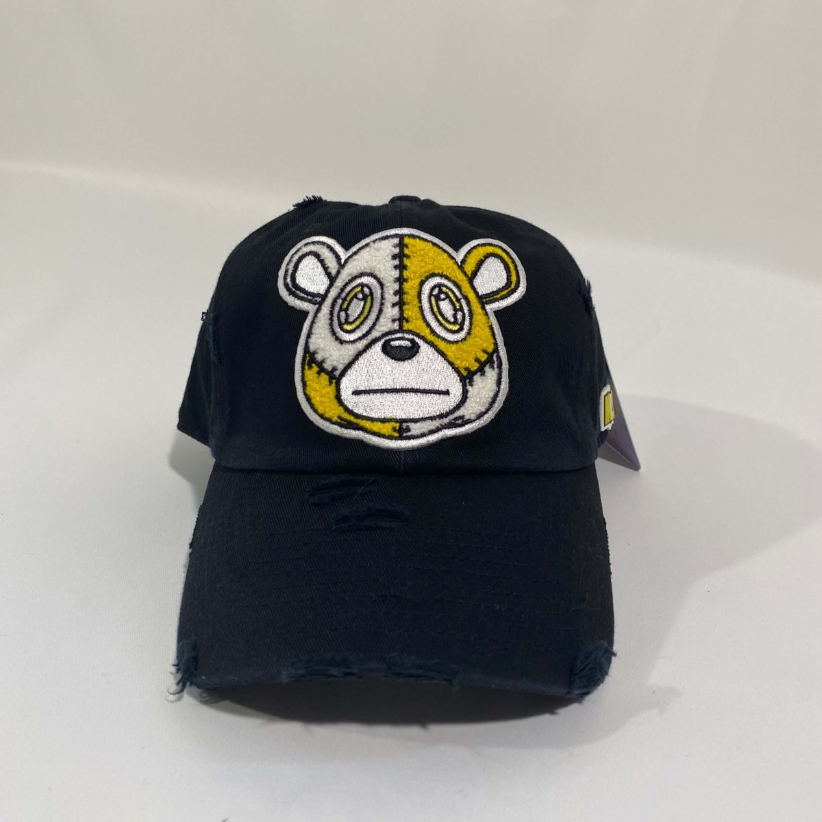 Misguided (Retro 1 Taxi) Distressed Dad Hat - Black - Lucid Soles
