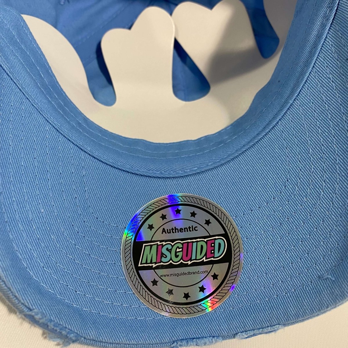 Misguided (UNC 6's) Distressed Dad Hat - Baby Blue - Lucid Soles