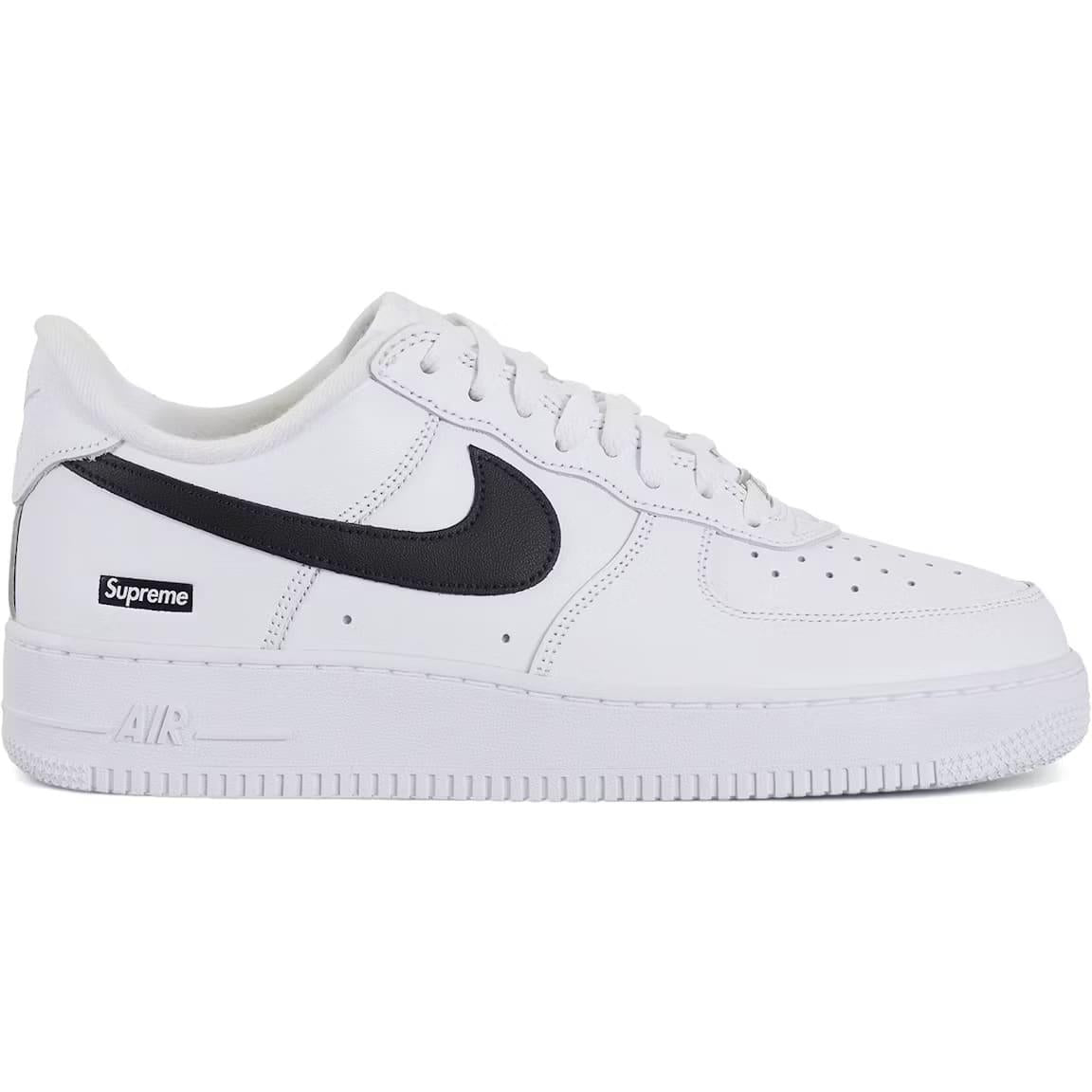 Nike Air Force 1 Low Supreme White Black - Lucid Soles