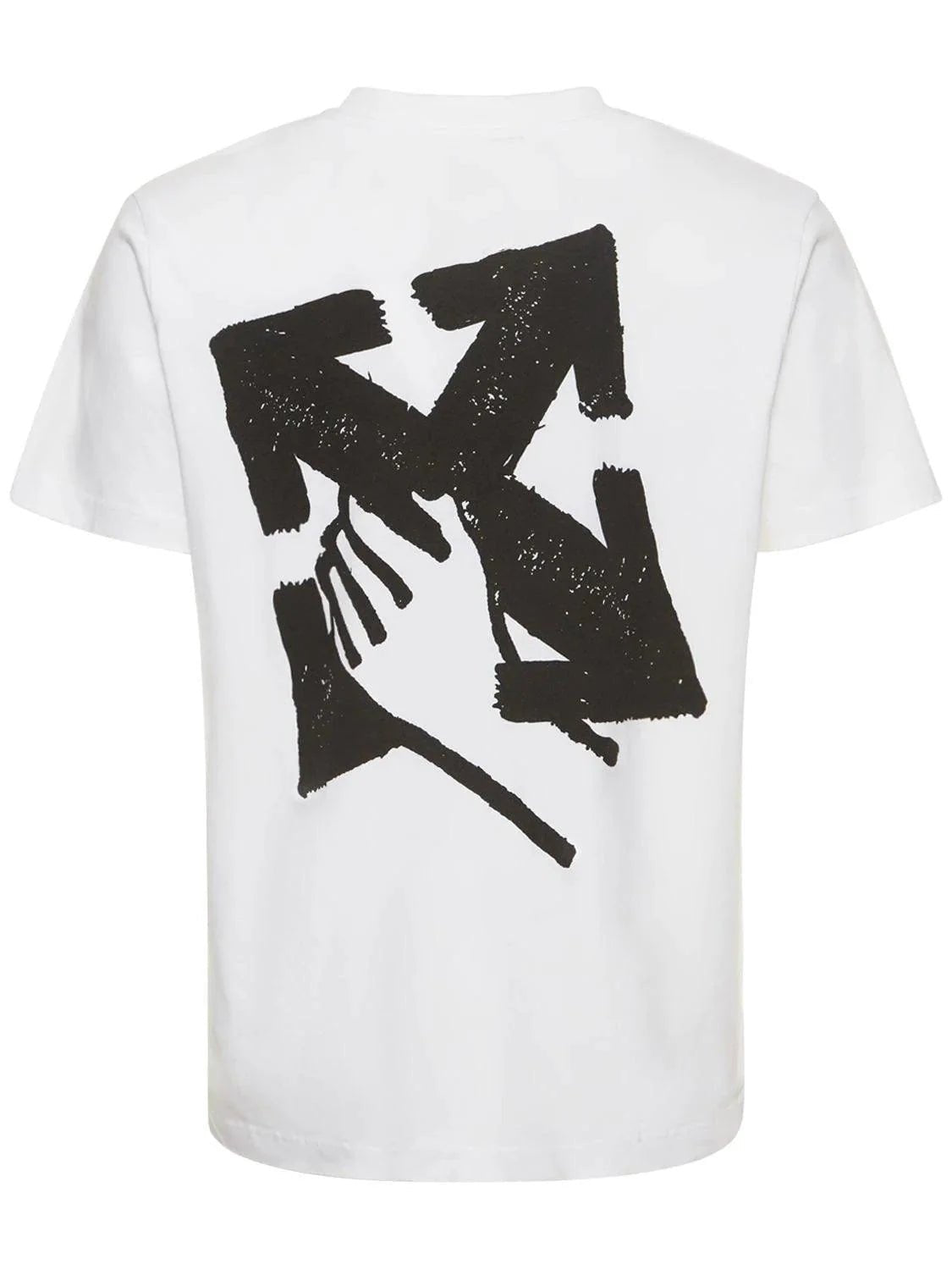 Off - White Hand Arrow Logo T-Shirt White - Lucid Soles