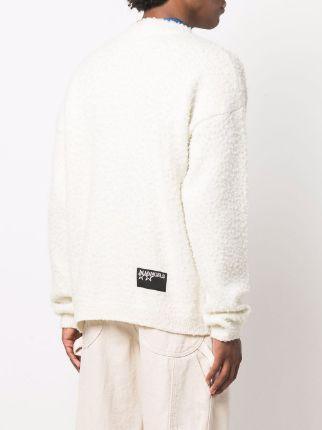 Palm Angels Rockstar knitted jumper white - Lucid Soles