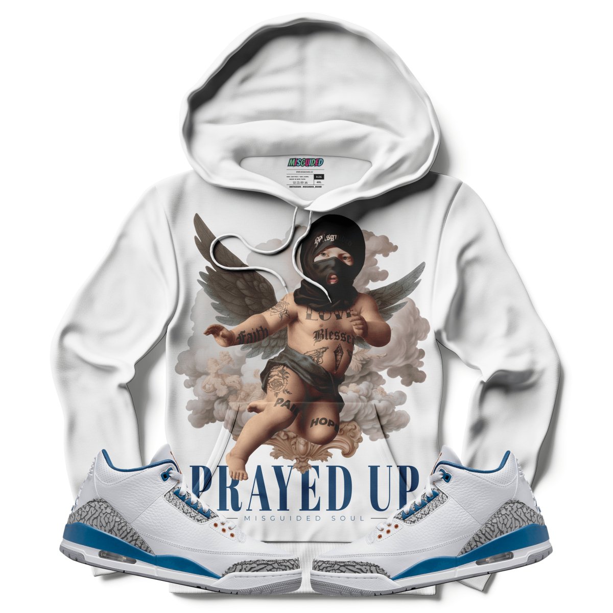 Prayed Up (Air Jordan 3 “Wizards” PE) Hoodie - Lucid Soles