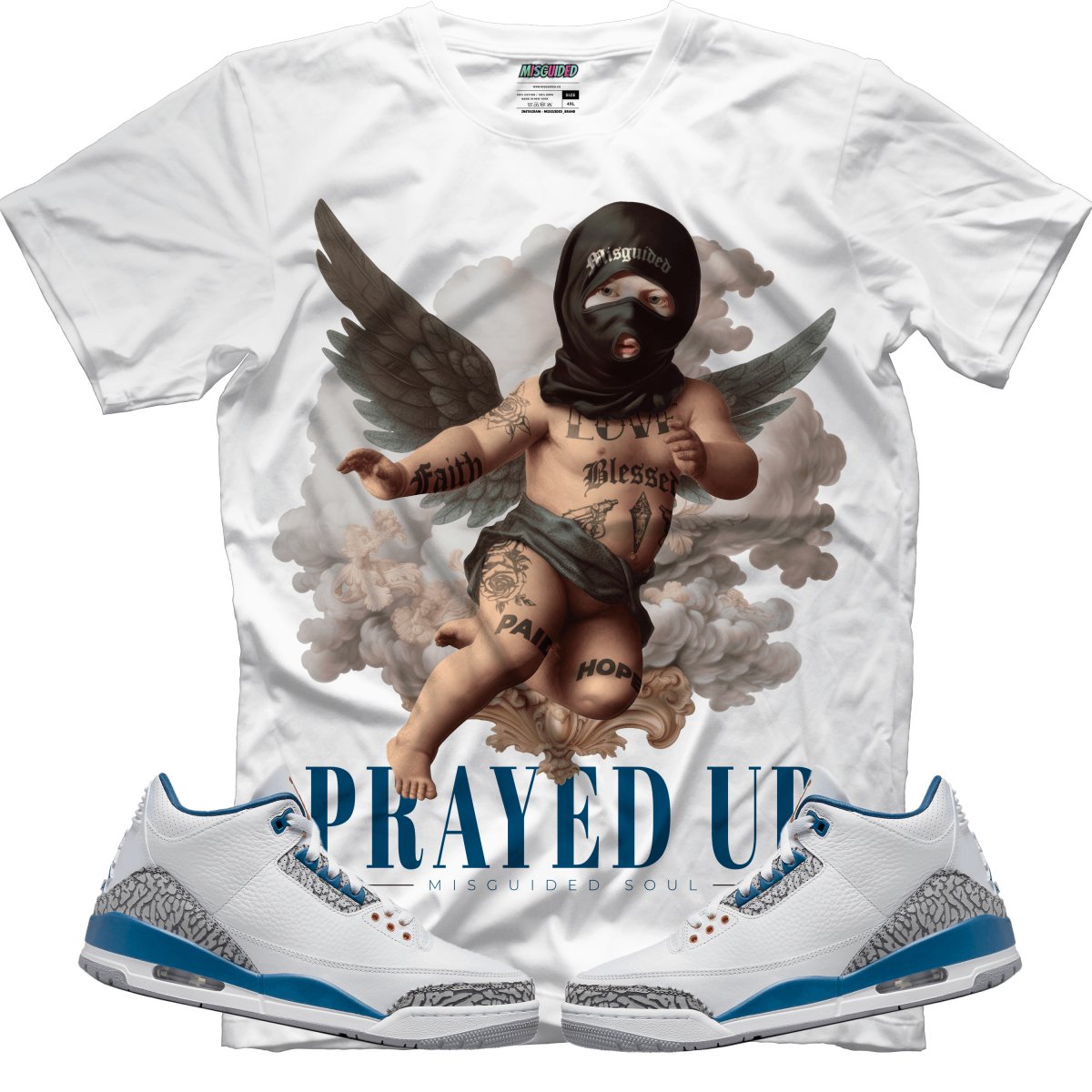 Prayed Up (Air Jordan 3 “Wizards” PE) T-Shirt - Lucid Soles