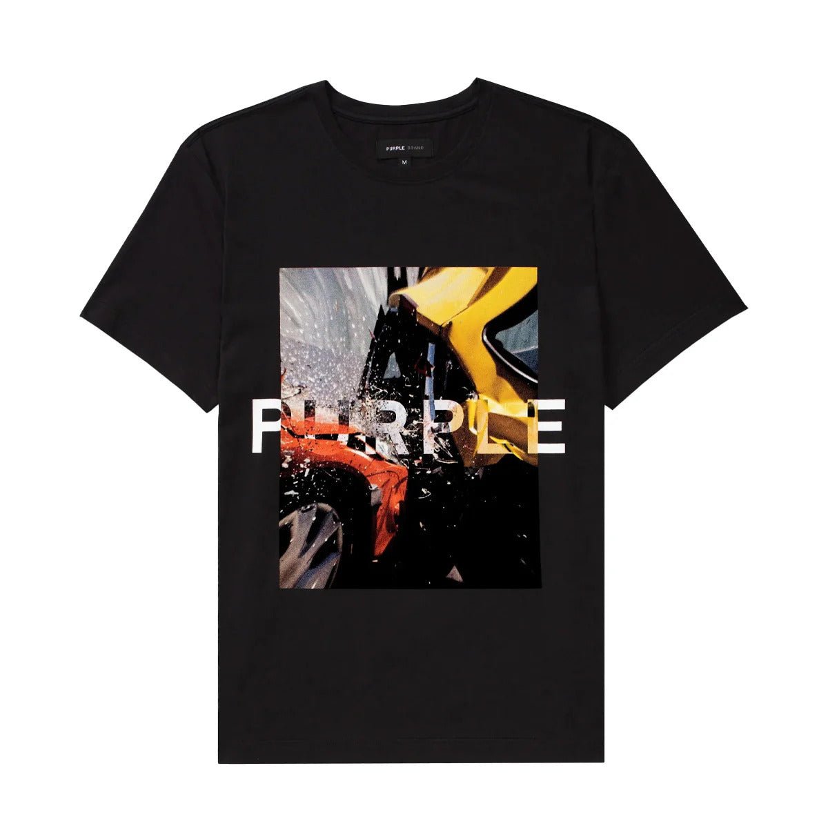 Purple Brand Mens Clean Jersey Crew Neck T-Shirt Black - Lucid Soles