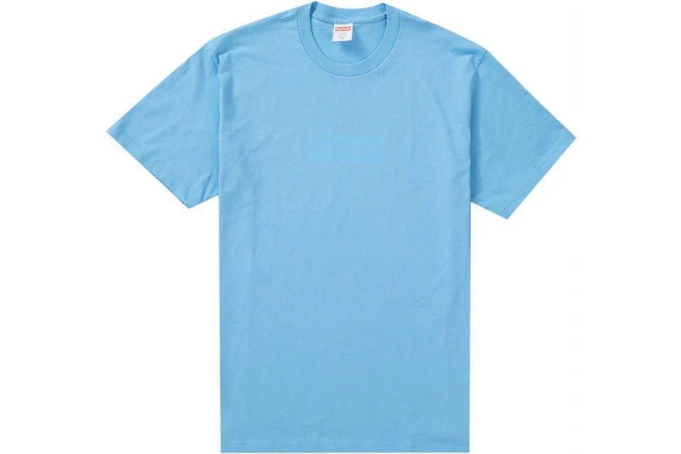 Supreme Tonal Box Logo Tee Bright Blue - Lucid Soles
