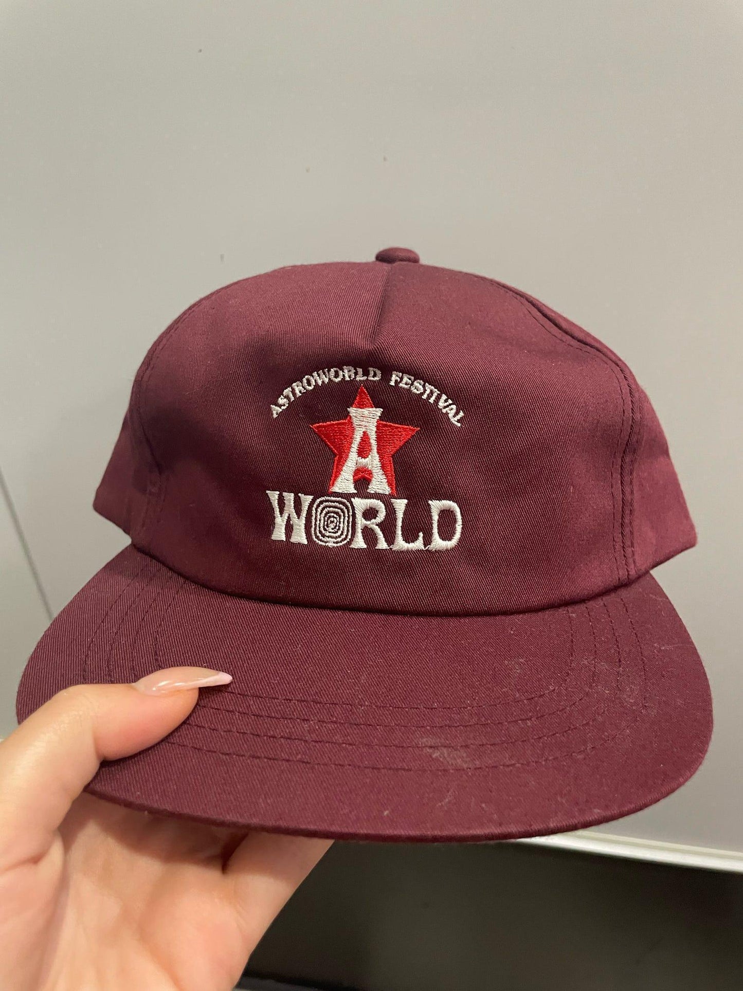 Travis Scott Astro Hat Burgundy - Lucid Soles