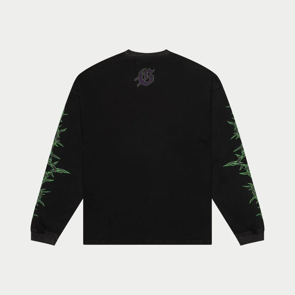 Godspeed Westworld long sleeve T-shirt (Black Wash) - Lucid Soles
