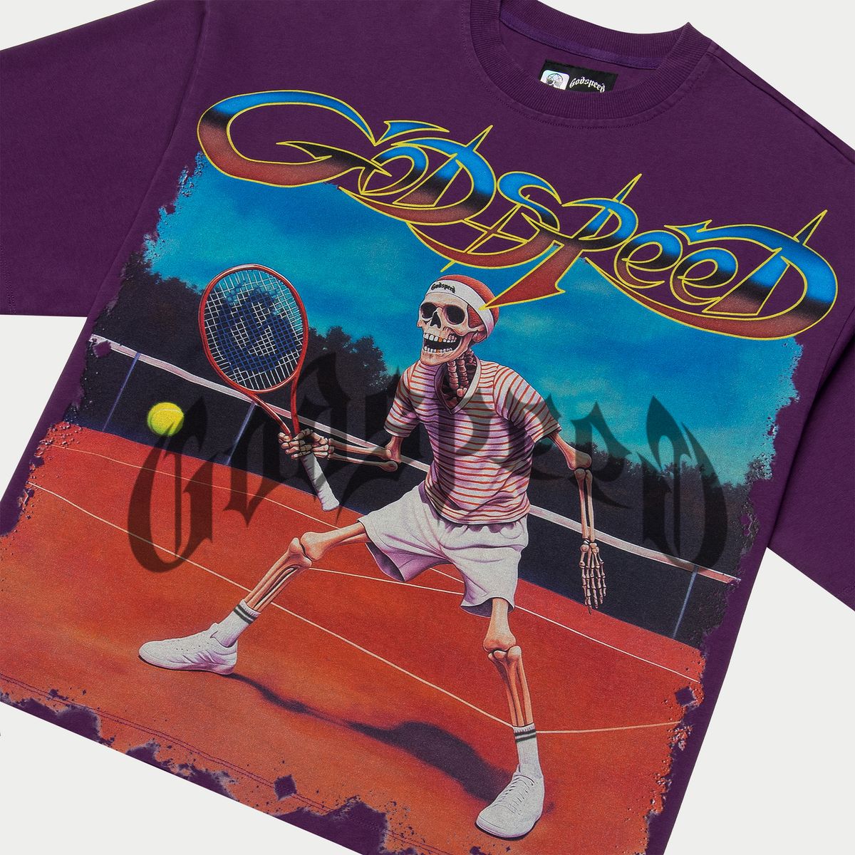 Godspeed Top Spin T-Shirt Purple Wash - Lucid Soles