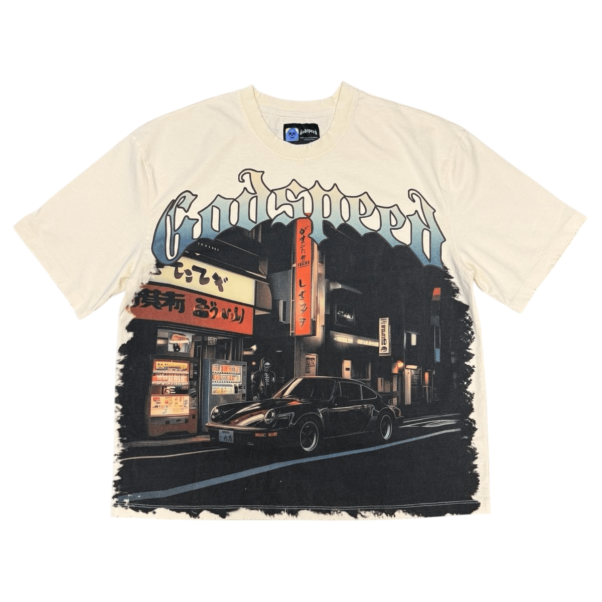 Godspeed Pit Stop: Tokyo T-Shirt Bone - Lucid Soles