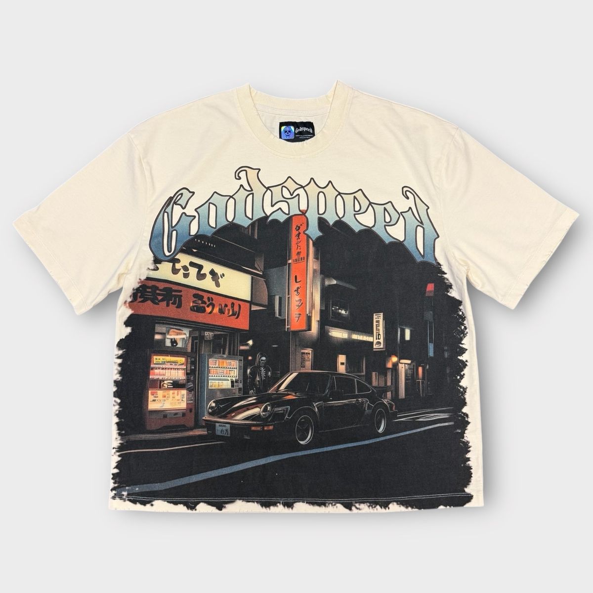 Godspeed Pit Stop: Tokyo T-Shirt Bone - Lucid Soles