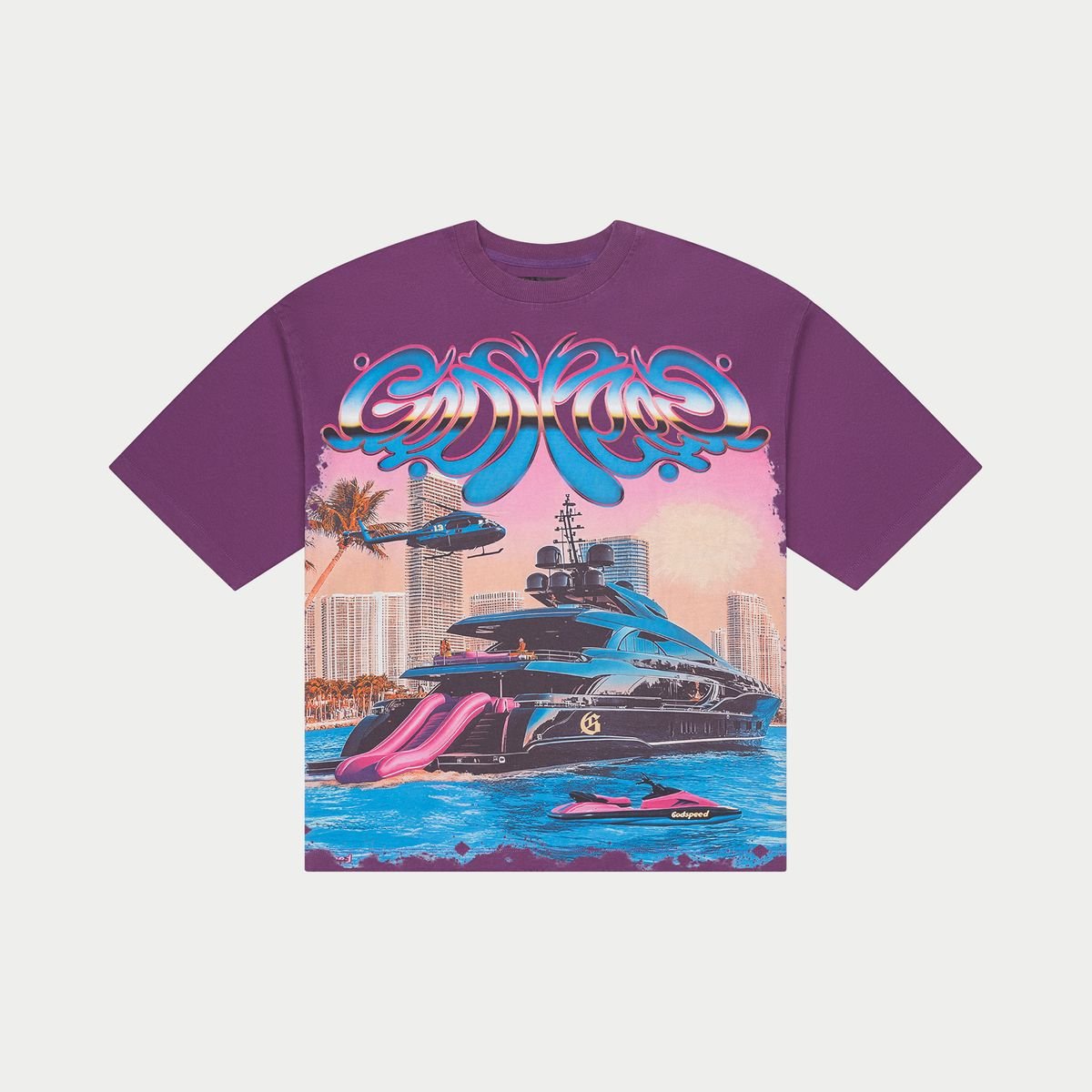 Godspeed Memento Vivere T-Shirt Grape - Lucid Soles