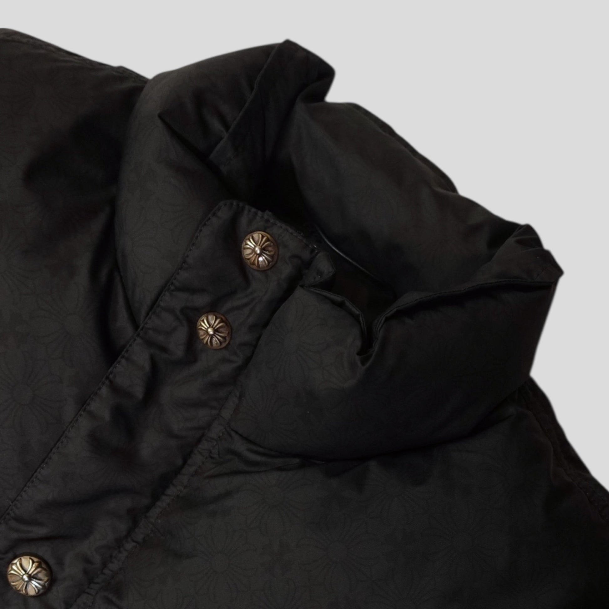 CHROME HEARTS PLUS PATTERN PUFFER (BLACK) - Lucid Soles