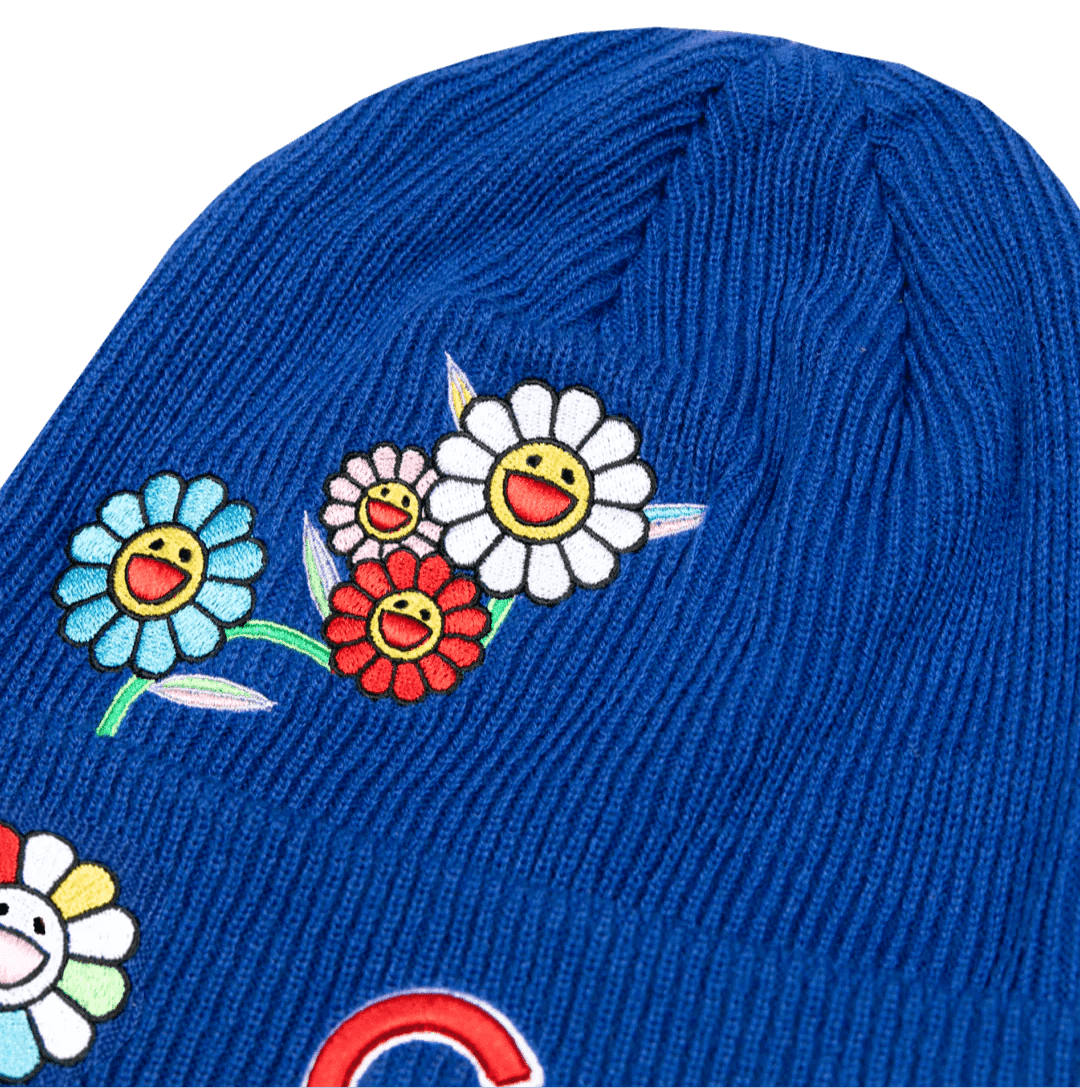 New Era Takashi Murakami + MLB World Tour Tokyo Series 2025 New Era 6 Dart Cubs Cuff Beanie - Lucid Soles