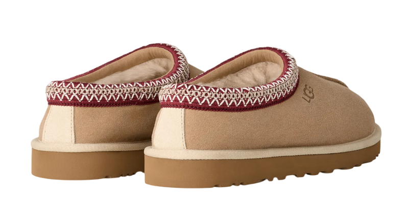 UGG TASMAN II SLIPPER "DRIFTWOOD BIKING RED"