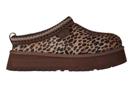 UGG Tazz Slipper Caspian Leopard Print Burnt Cedar (Women's) - Lucid Soles
