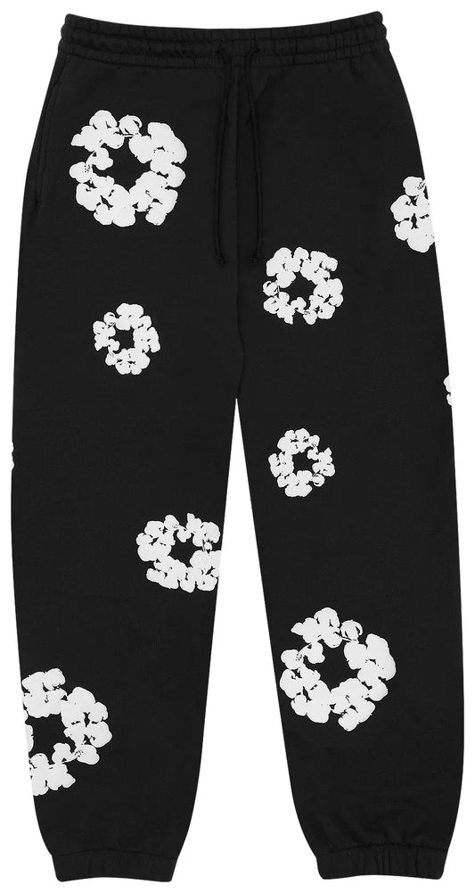 Denim Tears The Cotton Wreath Sweatpants (Black)