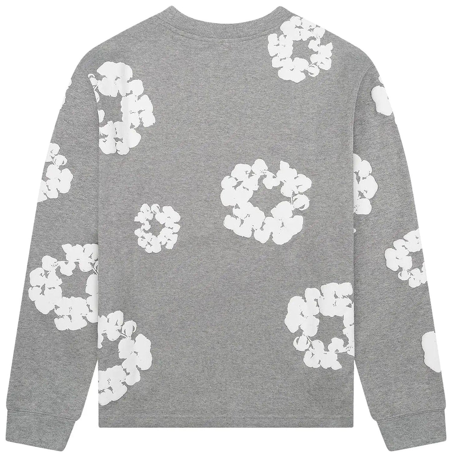 Denim Tears Long Sleeve Cotton Wreath Tee (Grey)