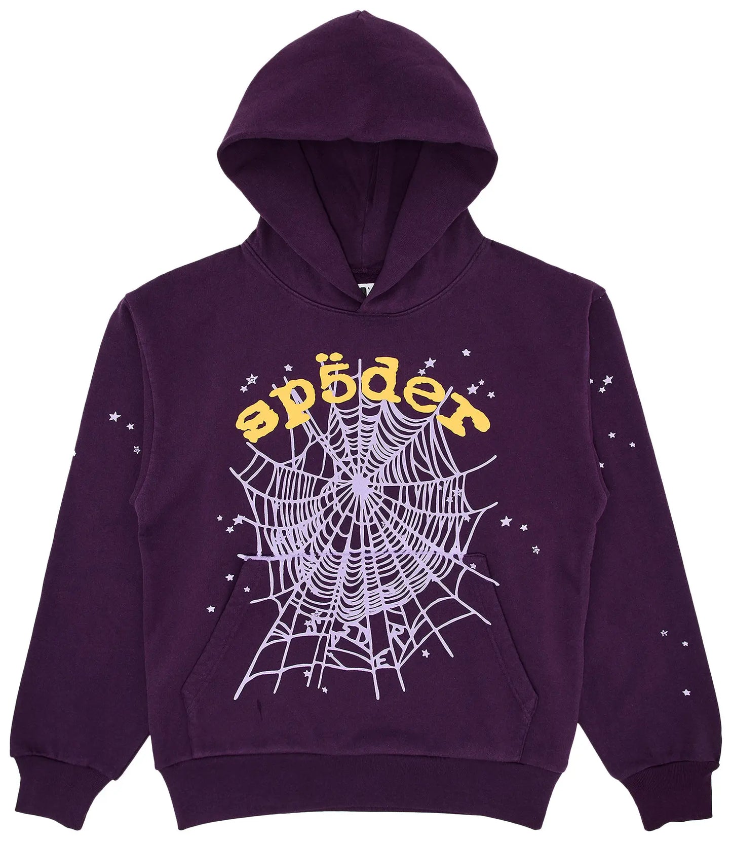 Sp5der Purple Star OG Web V2 Hoodie (Purple "Lakers")