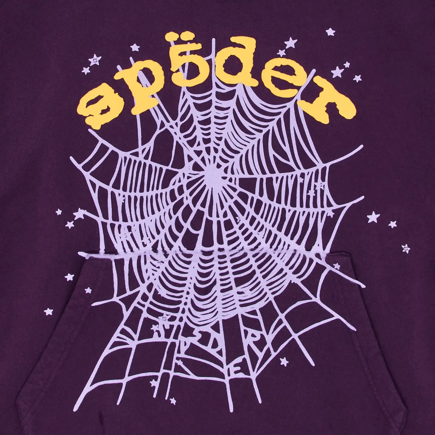 Sp5der Purple Star OG Web V2 Hoodie (Purple "Lakers")