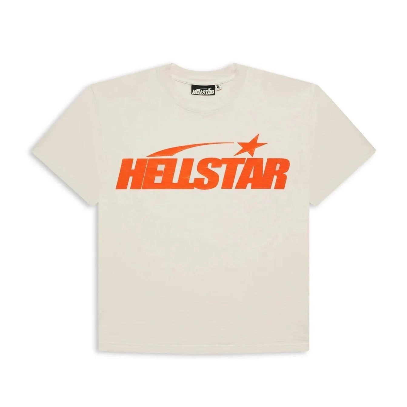 Hellstar Studios Classic Gel T-Shirt Beige & Orange - Lucid Soles